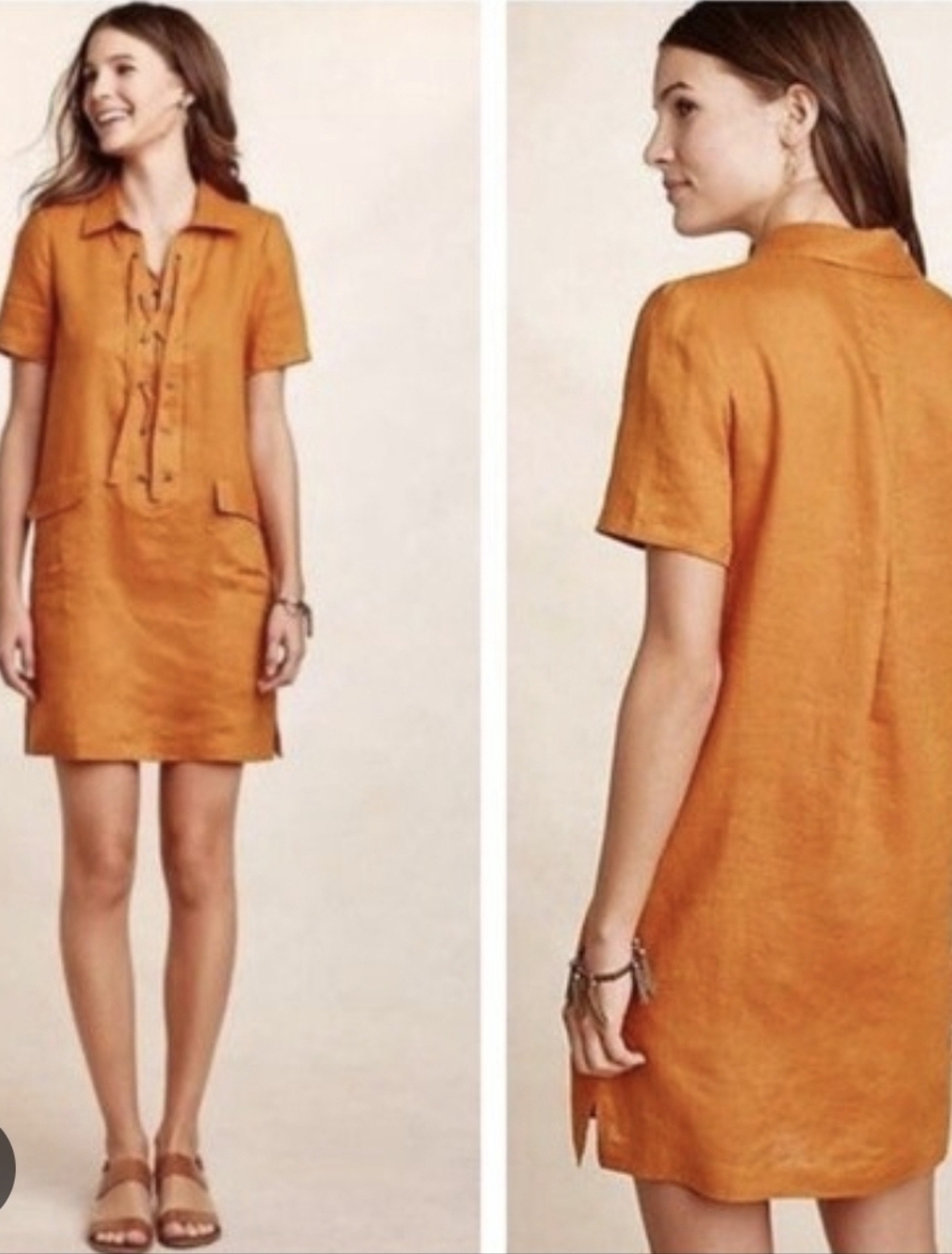 Anthropology / Mauve Bold Orange Apparel